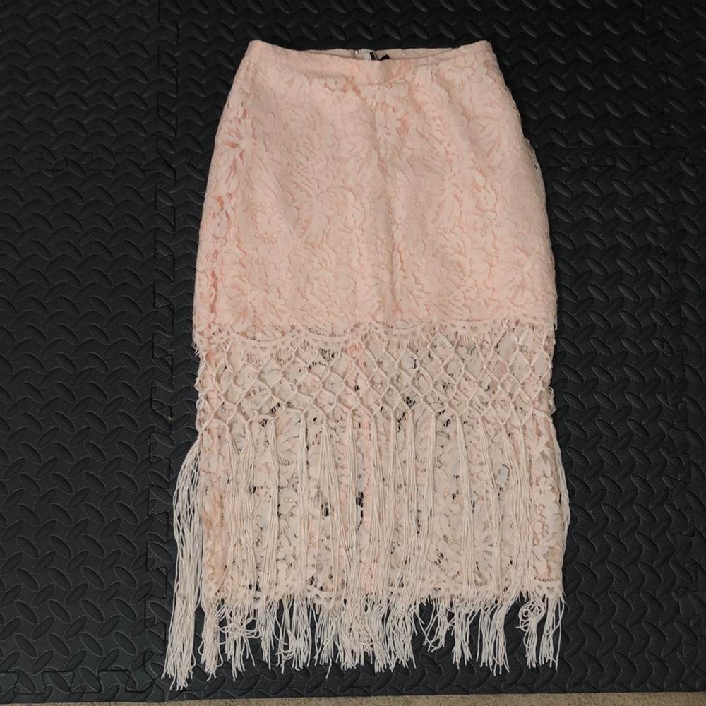 Topshop tassel skirt